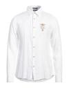 Aeronautica Militare Man Shirt White Size 4xl Linen