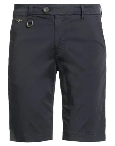 Aeronautica Militare Man Shorts & Bermuda Shorts Midnight Blue Size 28 Cotton, Elastane In Black