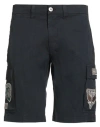 Aeronautica Militare Man Shorts & Bermuda Shorts Midnight Blue Size 34 Cotton, Elastane In Gray