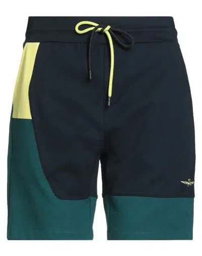 Aeronautica Militare Man Shorts & Bermuda Shorts Midnight Blue Size Xl Viscose, Nylon, Elastane In Multi