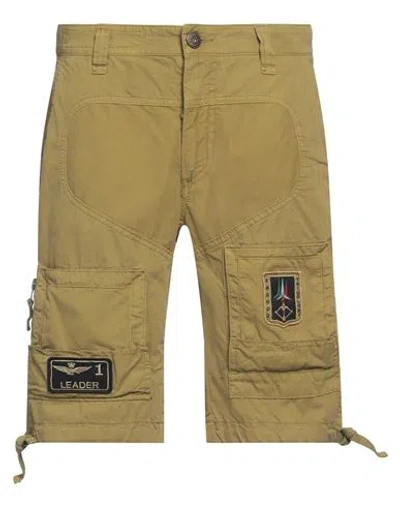 Aeronautica Militare Man Shorts & Bermuda Shorts Military Green Size 30 Cotton