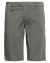 Aeronautica Militare Man Shorts & Bermuda Shorts Military Green Size 30 Cotton, Elastane