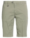 Aeronautica Militare Man Shorts & Bermuda Shorts Military Green Size 40 Cotton, Elastane
