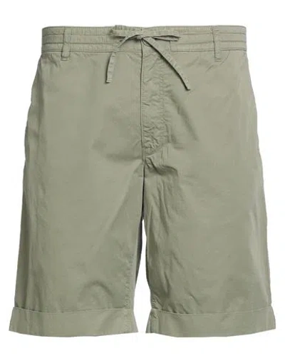 Aeronautica Militare Man Shorts & Bermuda Shorts Military Green Size 42 Cotton
