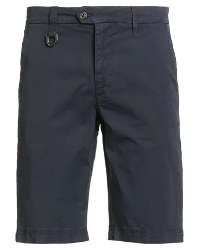 Aeronautica Militare Man Shorts & Bermuda Shorts Navy Size 30 Cotton, Elastane In Blue