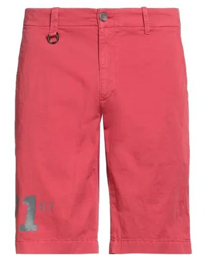 Aeronautica Militare Man Shorts & Bermuda Shorts Red Size 40 Cotton, Elastane In Pink