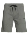 Aeronautica Militare Man Shorts & Bermuda Shorts Sage Green Size M Cotton In Green