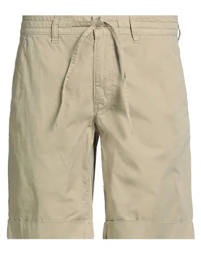 Aeronautica Militare Man Shorts & Bermuda Shorts Sand Size 40 Cotton In Nude