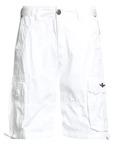 Aeronautica Militare Man Shorts & Bermuda Shorts White Size 28 Cotton