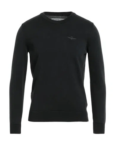 Aeronautica Militare Man Sweater Black Size 3xl Cotton