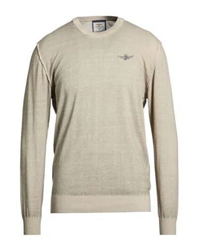 Aeronautica Militare Man Sweater Grey Size L Cotton In Multi
