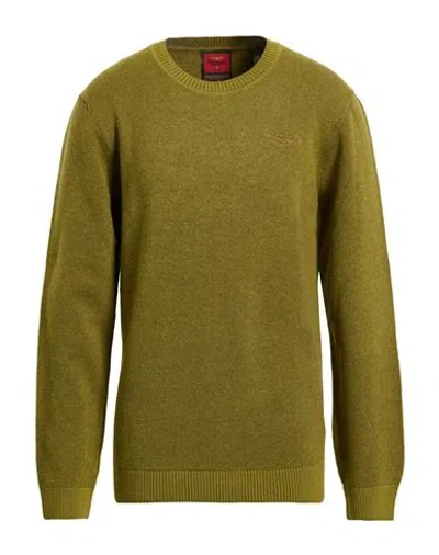 Aeronautica Militare Man Sweater Military Green Size Xxl Wool, Cotton
