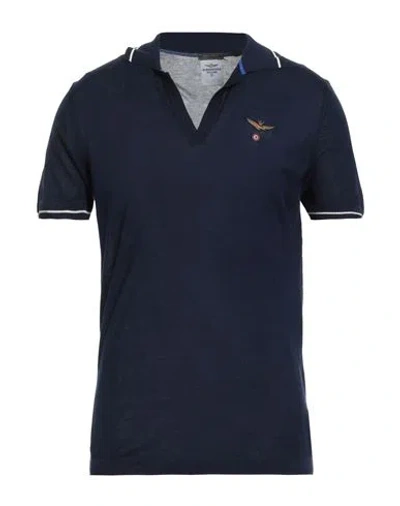 Aeronautica Militare Man Sweater Navy Size Xl Cotton In Black