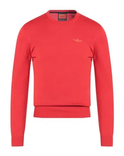 Aeronautica Militare Man Sweater Red Size S Cotton