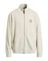 Aeronautica Militare Man Sweatshirt Beige Size Xxl Cotton In Gray