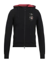 Aeronautica Militare Man Sweatshirt Black Size S Cotton, Elastane