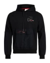 Aeronautica Militare Man Sweatshirt Black Size Xxl Viscose, Polyamide, Elastane In Black