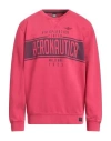 Aeronautica Militare Man Sweatshirt Magenta Size Xxl Cotton In Pink