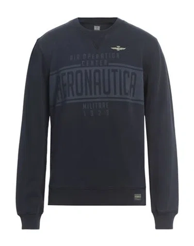 Aeronautica Militare Man Sweatshirt Midnight Blue Size L Cotton