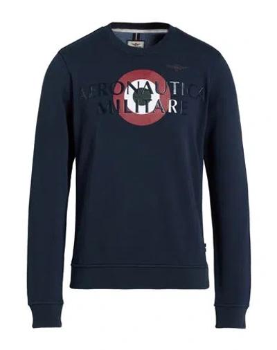 Aeronautica Militare Man Sweatshirt Midnight Blue Size S Cotton