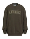 Aeronautica Militare Man Sweatshirt Military Green Size 4xl Cotton In Black
