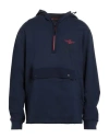 Aeronautica Militare Man Sweatshirt Navy Blue Size Xxl Viscose, Nylon, Elastane In Navy Blue