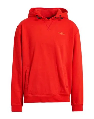 Aeronautica Militare Man Sweatshirt Tomato Red Size Xxl Cotton