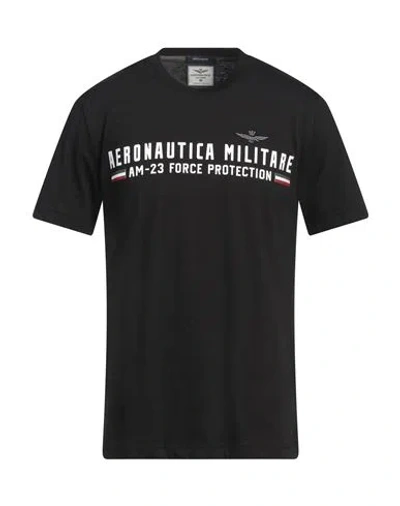 Aeronautica Militare Man T-shirt Black Size 3xl Cotton