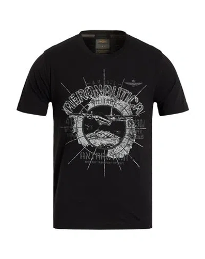 Aeronautica Militare Man T-shirt Black Size S Cotton