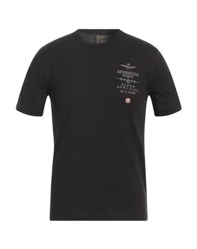Aeronautica Militare Man T-shirt Black Size S Cotton