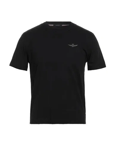 Aeronautica Militare Man T-shirt Black Size L Cotton