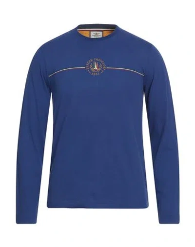 Aeronautica Militare Man T-shirt Blue Size S Cotton