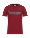 Aeronautica Militare Man T-shirt Brick Size M Cotton In Red