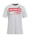 Aeronautica Militare Man T-shirt Grey Size L Cotton, Elastane In Gray