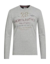 Aeronautica Militare Man T-shirt Grey Size S Cotton In Gray