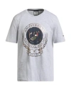 Aeronautica Militare Man T-shirt Grey Size Xl Cotton In Gray