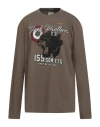 Aeronautica Militare Man T-shirt Khaki Size 3xl Cotton In Brown