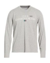 Aeronautica Militare Man T-shirt Light Grey Size Xxl Cotton In Purple