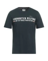 Aeronautica Militare Man T-shirt Midnight Blue Size L Cotton