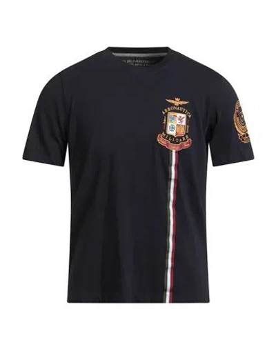 Aeronautica Militare Man T-shirt Midnight Blue Size Xl Cotton