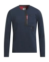 Aeronautica Militare Man T-shirt Midnight Blue Size Xl Cotton, Elastane In Blue