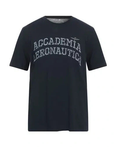 Aeronautica Militare Man T-shirt Midnight Blue Size Xxl Cotton