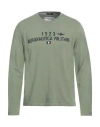 Aeronautica Militare Man T-shirt Military Green Size L Cotton