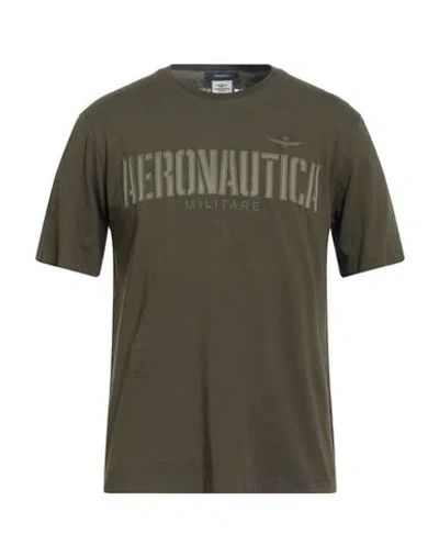 Aeronautica Militare Man T-shirt Military Green Size M Cotton