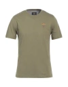 Aeronautica Militare Man T-shirt Military Green Size Xxl Cotton In Green