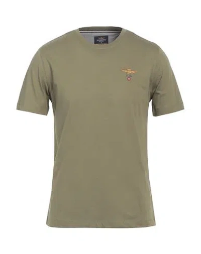 Aeronautica Militare Man T-shirt Military Green Size Xxl Cotton