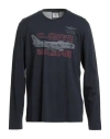 Aeronautica Militare Man T-shirt Navy Size Xl Cotton In Blue