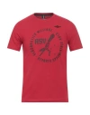 Aeronautica Militare Man T-shirt Red Size S Cotton, Elastane In Red