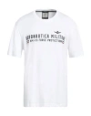 Aeronautica Militare Man T-shirt White Size Xxl Cotton