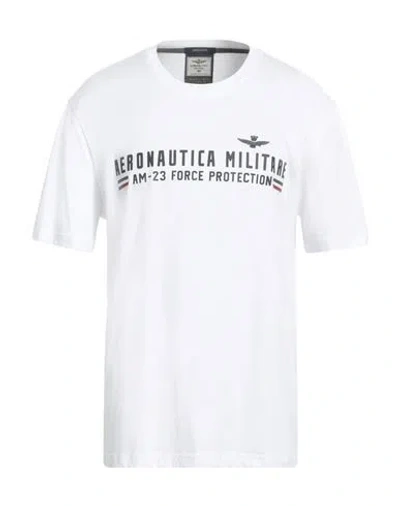 Aeronautica Militare Man T-shirt White Size Xxl Cotton